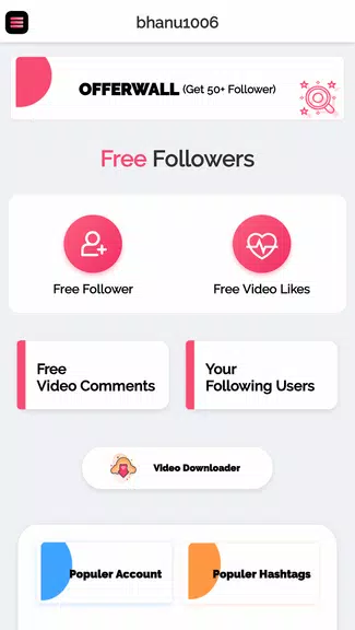 Get fans for tik likes tok - likes & followers 螢幕截圖 1