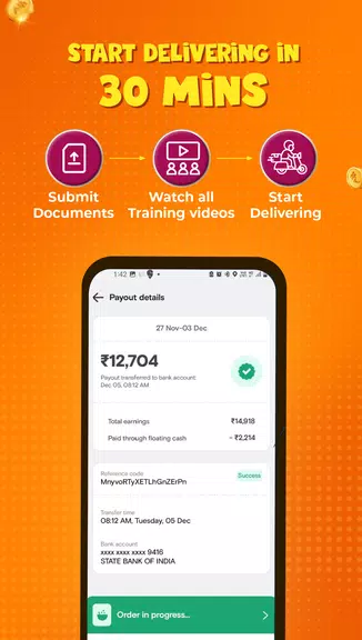 Swiggy Delivery Partner App Captura de tela 2