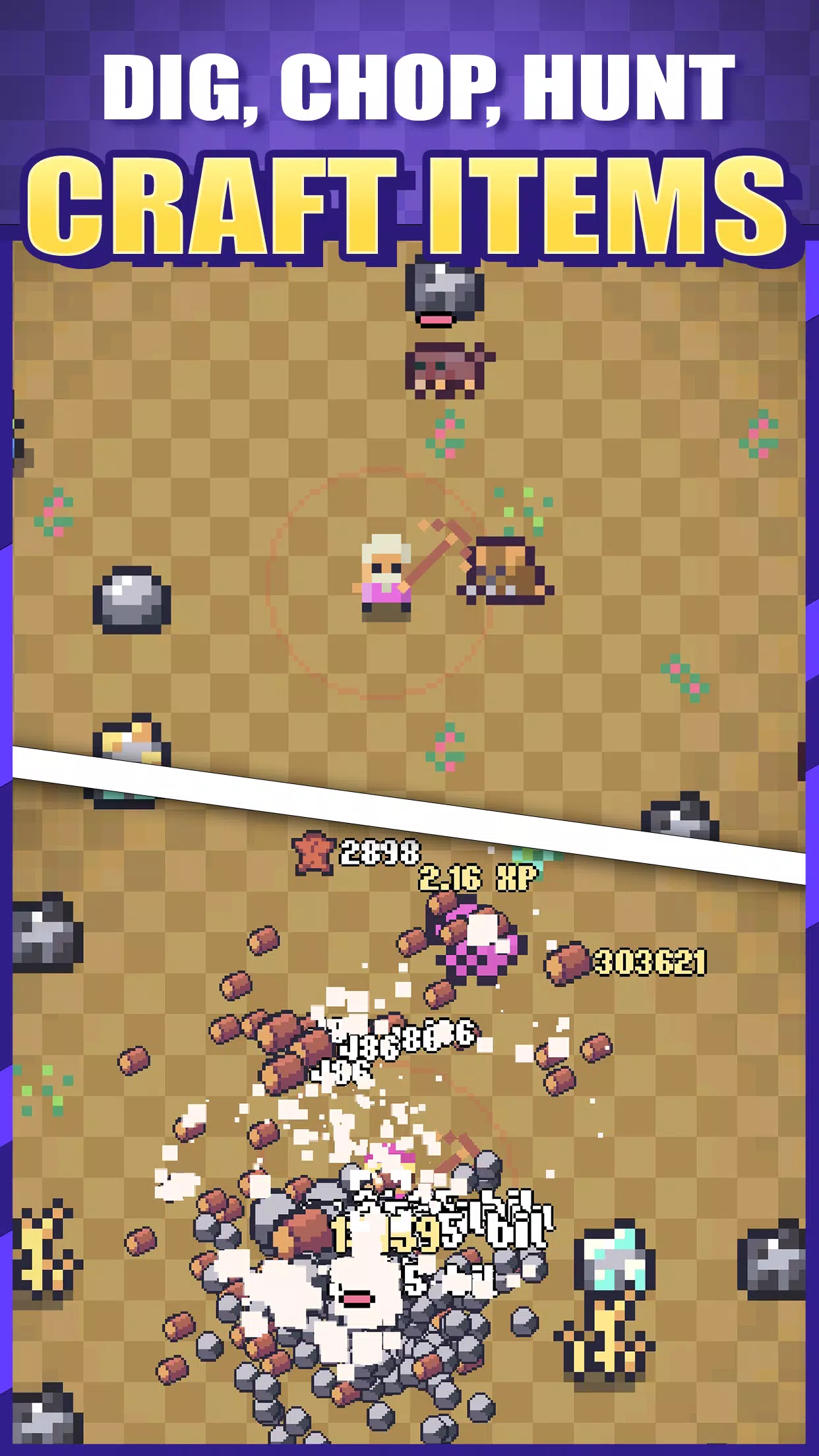 Idle Pocket Crafter 2 Ekran Görüntüsü 1
