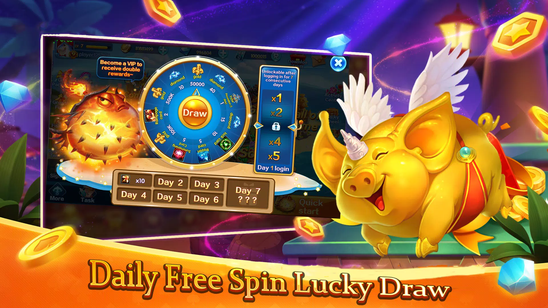 Neptune Fishing-arcade fishing应用截图第1张