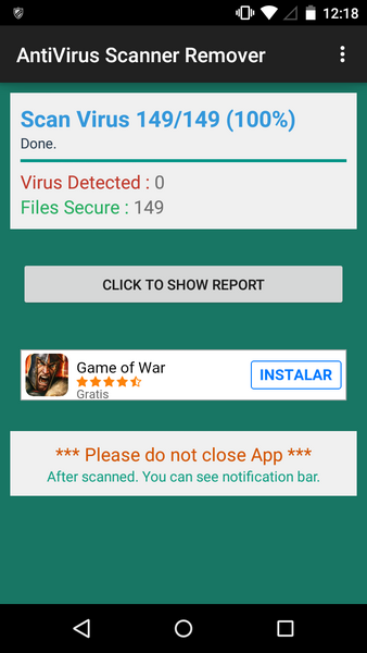 AntiVirus Scanner Remover 螢幕截圖 2