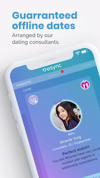 Esync - Singles Dating App Capture d'écran 0