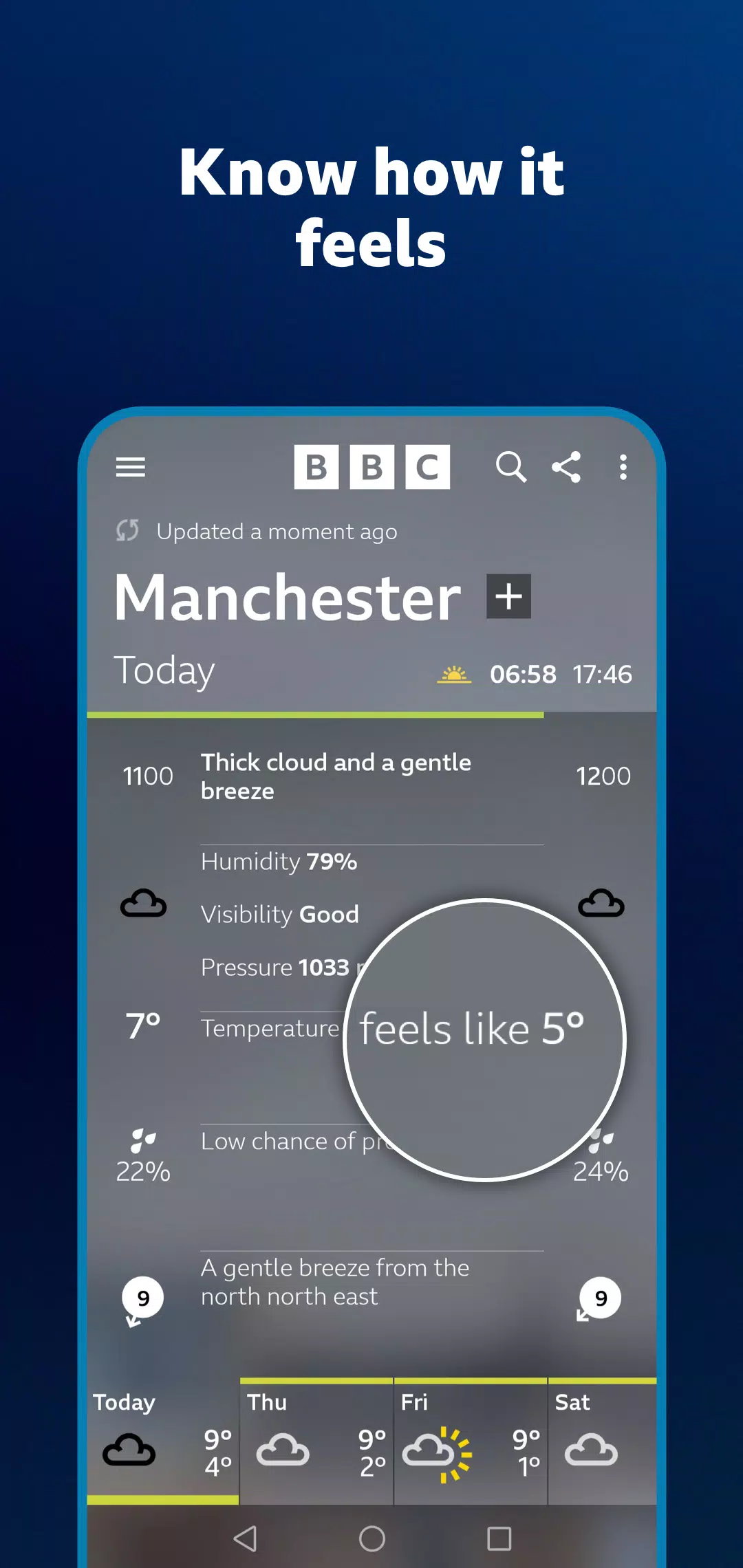 BBC Weather Ekran Görüntüsü 3