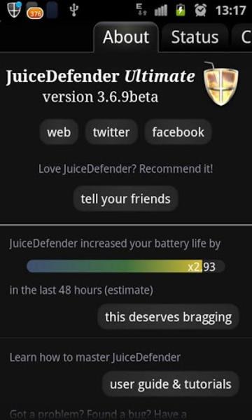 JuiceDefender 螢幕截圖 1