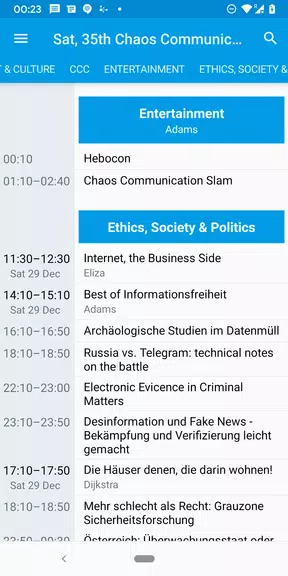 Giggity (schedule viewer) Ekran Görüntüsü 3