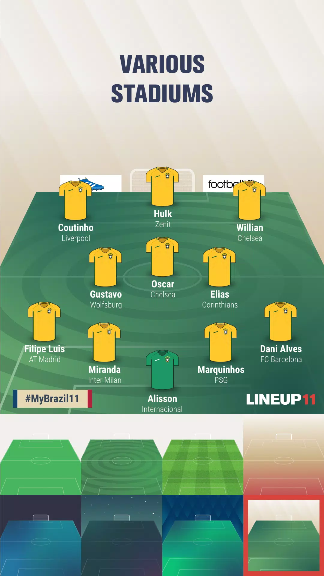 LINEUP11：足球阵容应用截图第3张