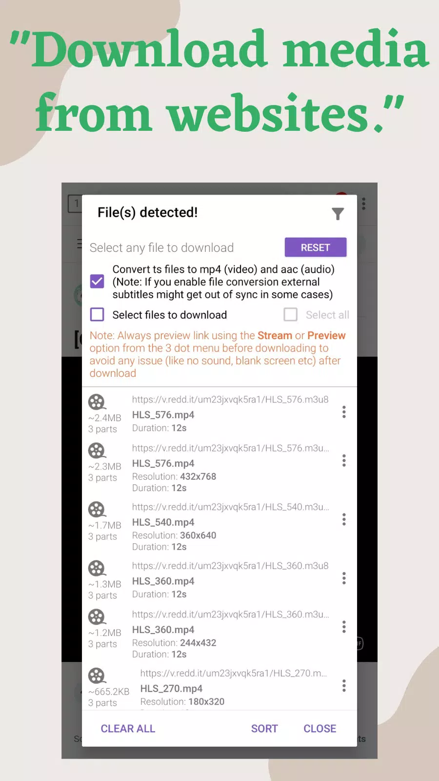 1DM: navegador e downloader Captura de tela 3