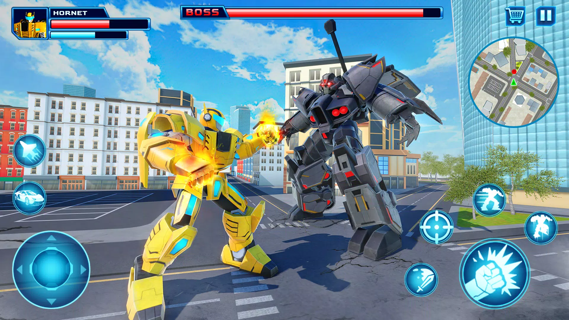 Robot Car Transform Fight Game Zrzut ekranu 0