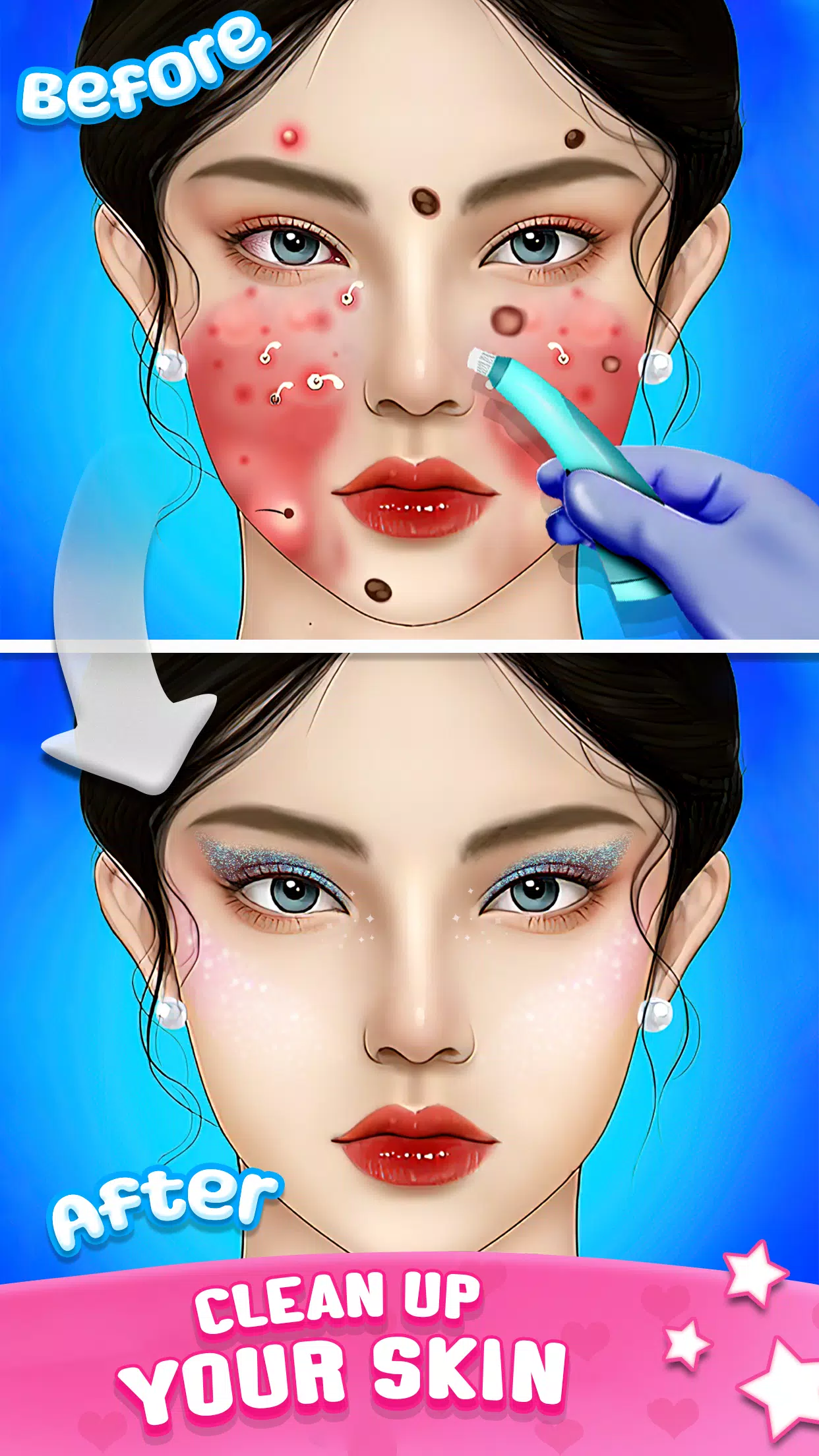 ASMR Doctor Game: Makeup Salon ဖန်သားပြင်ဓာတ်ပုံ 0