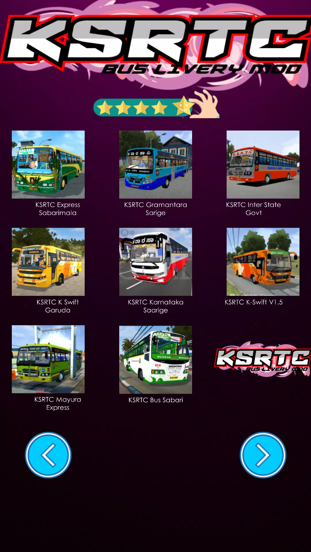 Ksrtc Bus Livery Mod Zrzut ekranu 2