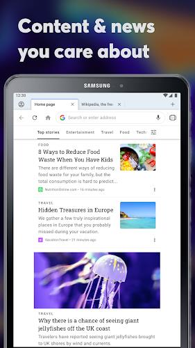 Opera browser beta with AI Schermafbeelding 2