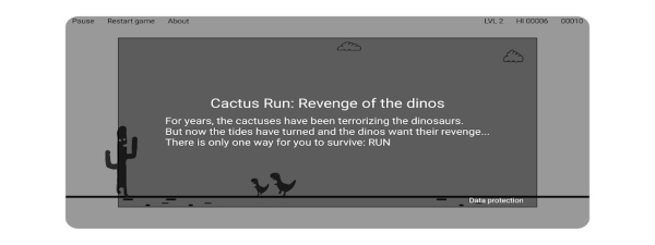 Cactus Run Classic - Dino jump 螢幕截圖 0