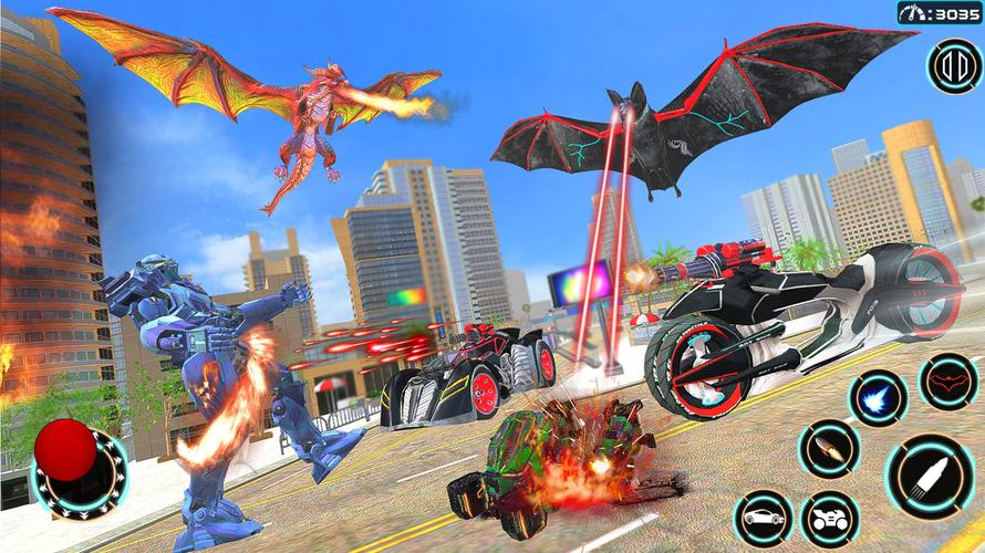 Bat Robot Fighting Game Ảnh chụp màn hình 2