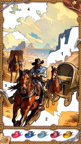The West Coloring Games Ekran Görüntüsü 2