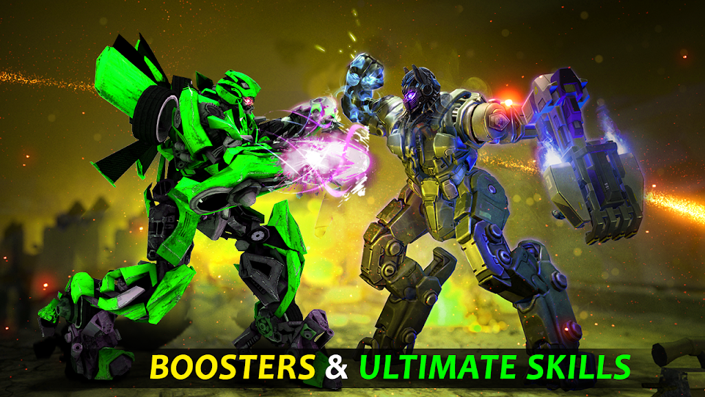 Futuristic Robot City Fighting 3D Game ဖန်သားပြင်ဓာတ်ပုံ 1