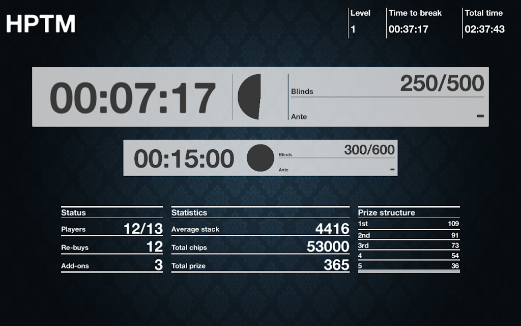 Home Poker Tournament Player Capture d'écran 0