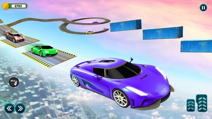 Stunt Car Race Simulator Games Ekran Görüntüsü 1