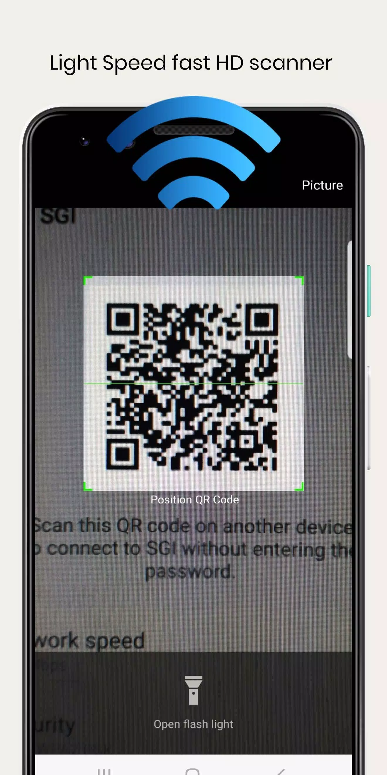 WiFi QrCode Password scanner スクリーンショット 1