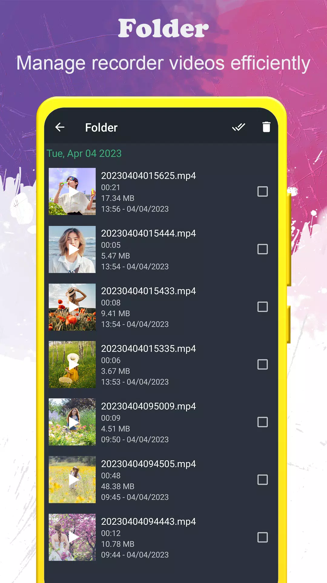 background video recorder Schermafbeelding 2