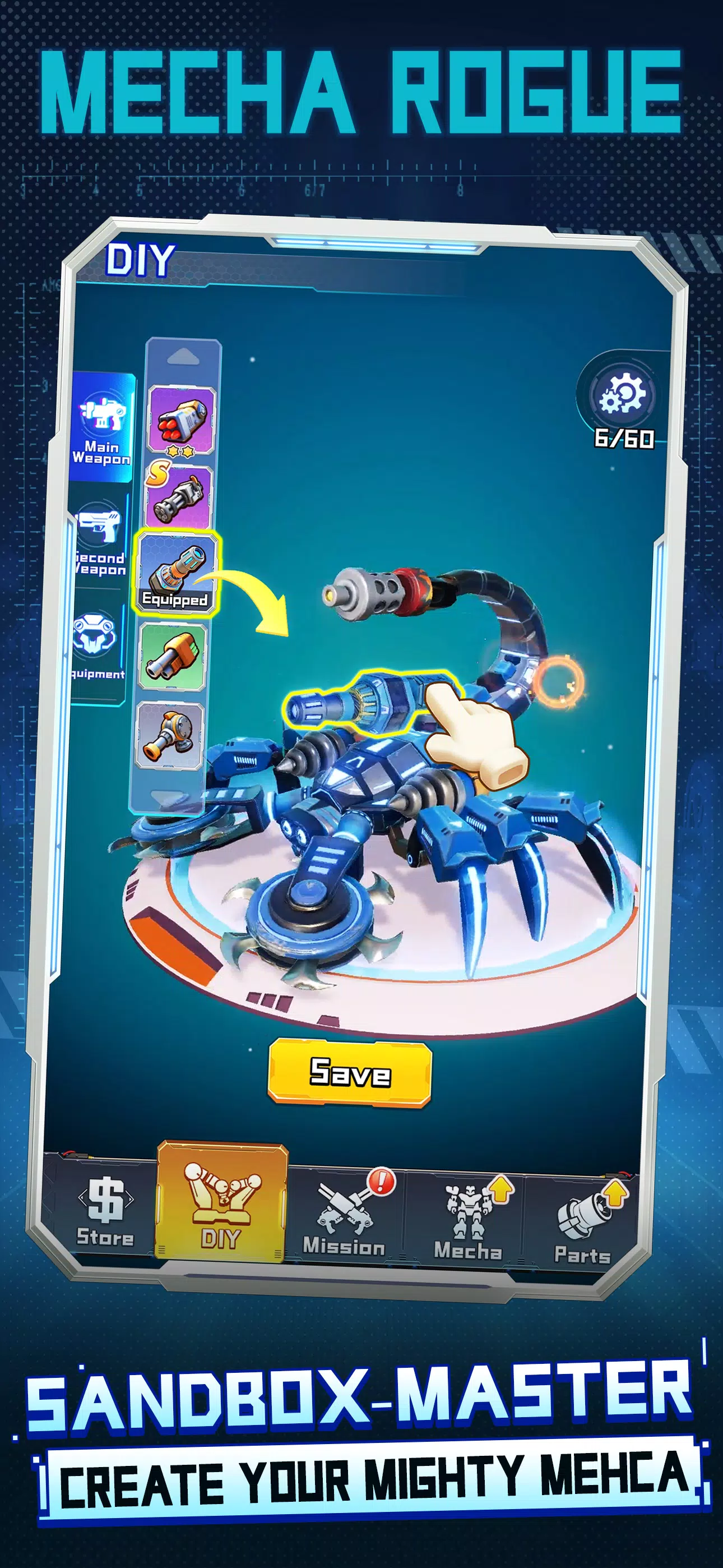 Mecha Rogue Tangkapan skrin 1