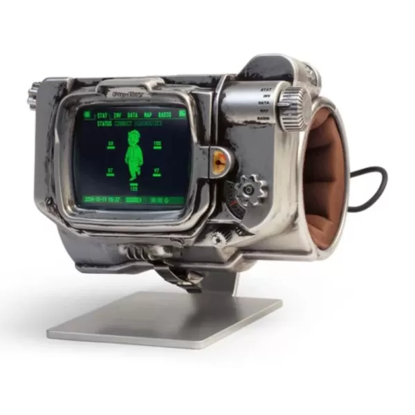 Die-cast Fallout Pip-Boy replica with working display