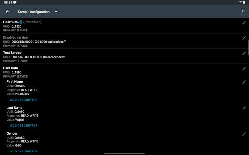 Schermata nRF Connect for Mobile 2