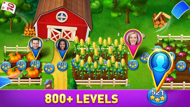 Solitaire Tripeaks: Idle Farm ဖန်သားပြင်ဓာတ်ပုံ 1