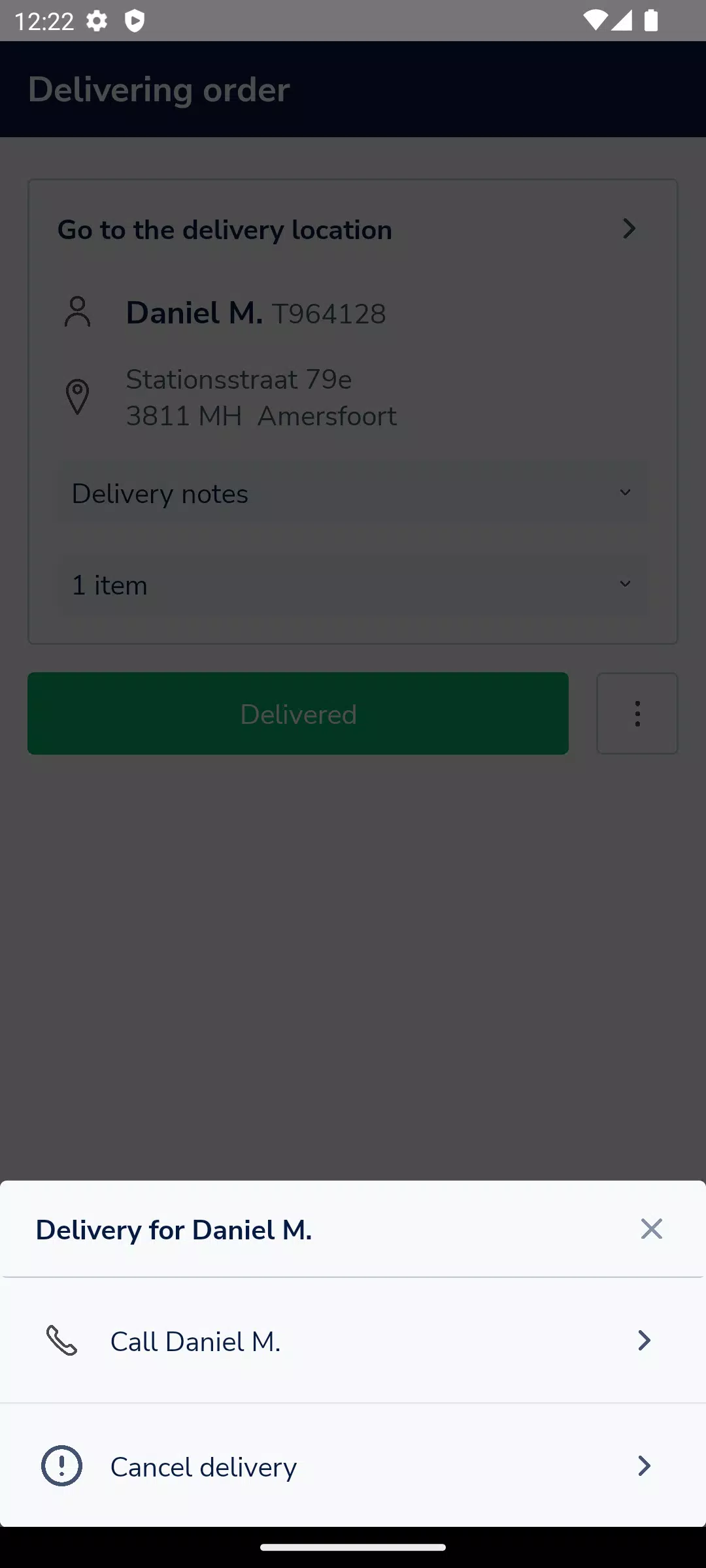 Deliverect for Couriers Tangkapan skrin 0