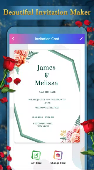 Invitation Card Maker - RSVP Ekran Görüntüsü 3