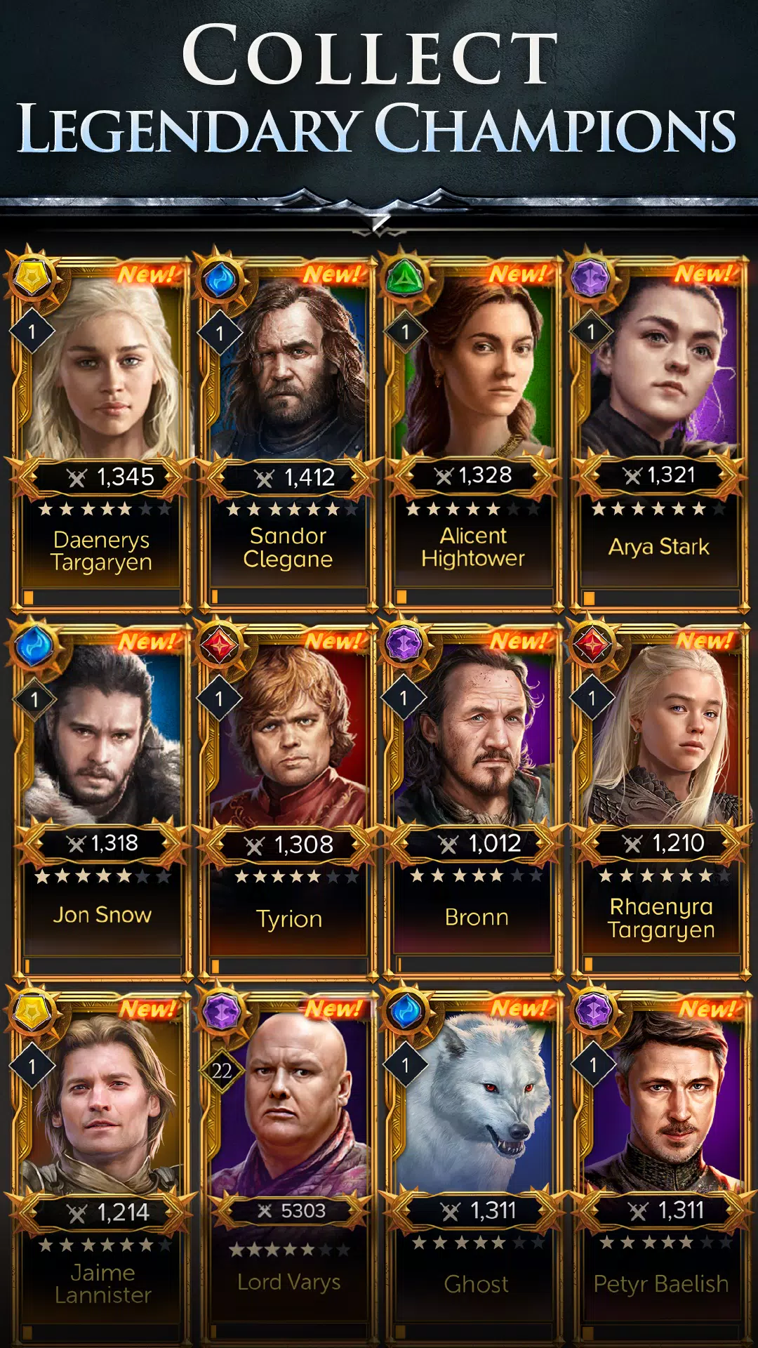 Game of Thrones: Legends RPG Ekran Görüntüsü 0