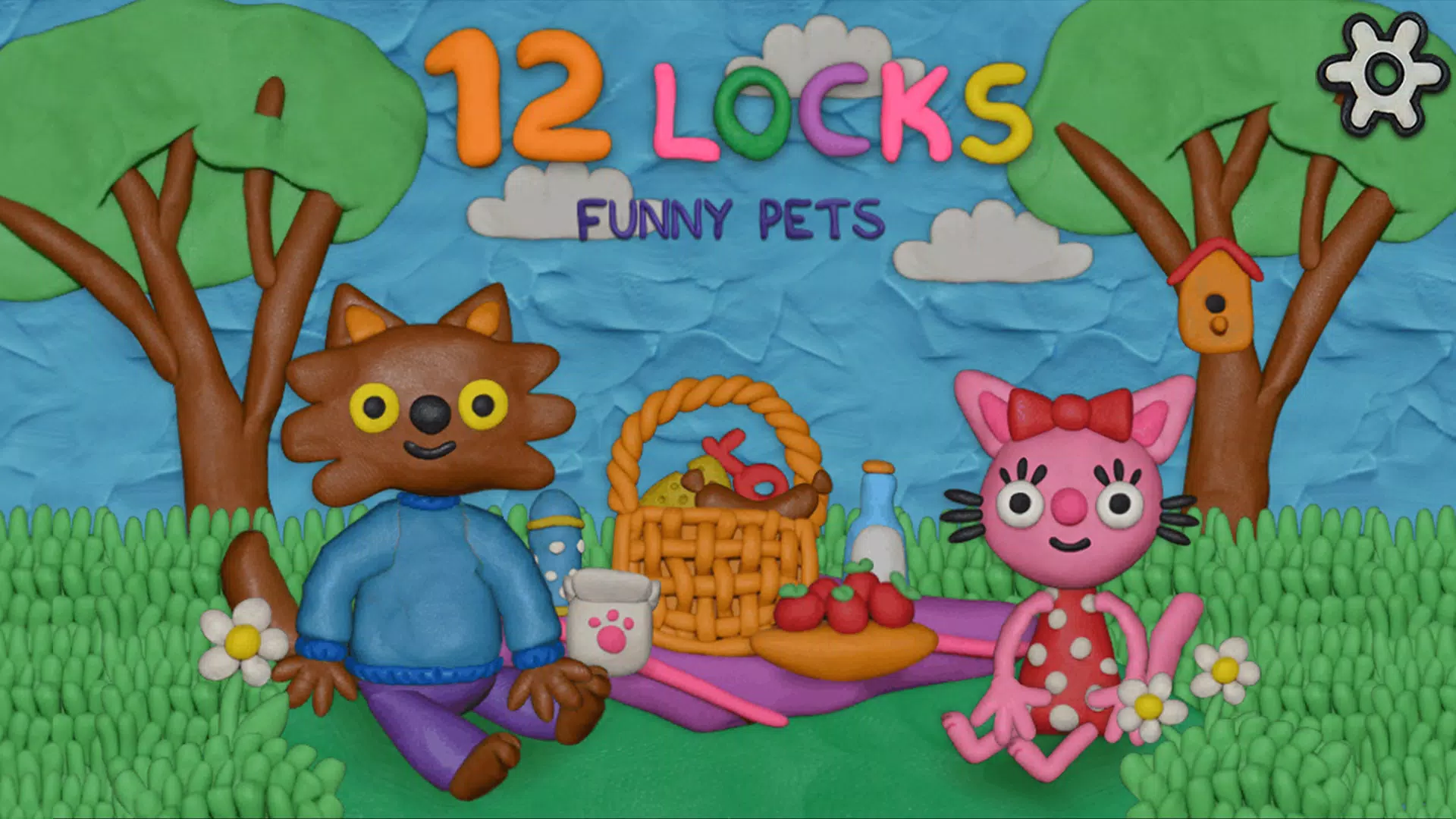 12 Locks Funny Pets Captura de pantalla 0