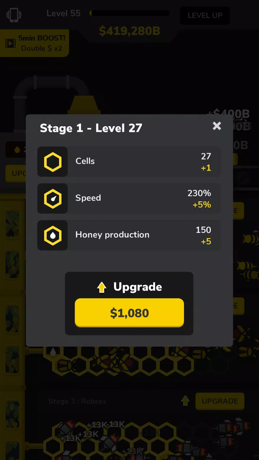 Idle Bee Factory Tycoon Tangkapan skrin 1
