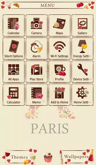 Sweet Paris Theme Capture d'écran 1