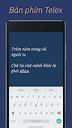 Telex Keyboard - gõ tiếng Việt 螢幕截圖 0