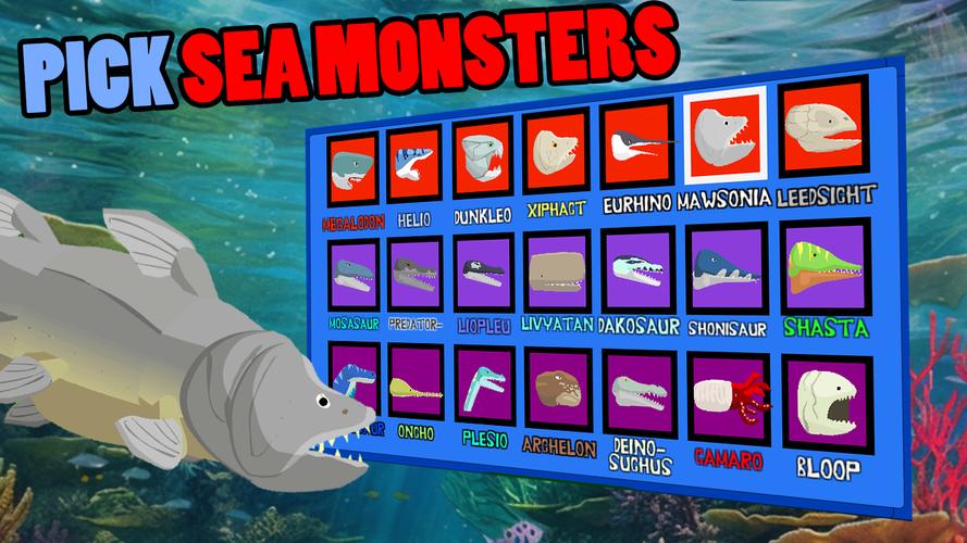Megalodon Fights Sea Monsters Captura de tela 1