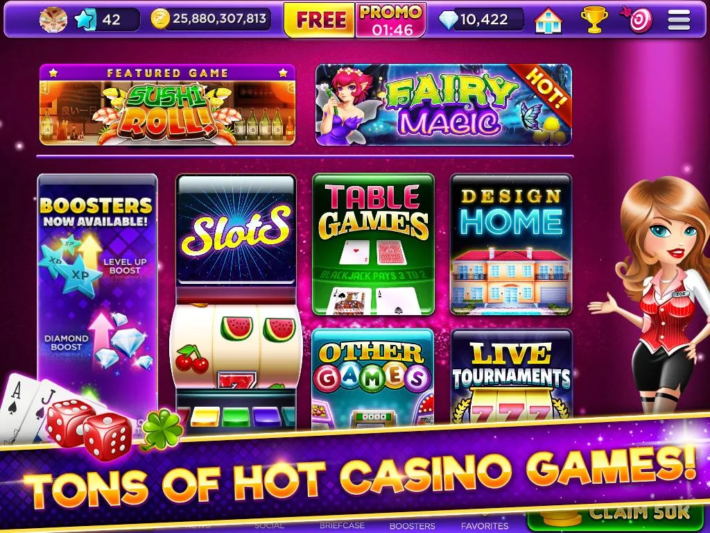 Glamour Casino - Home Designer Slots 스크린샷 0