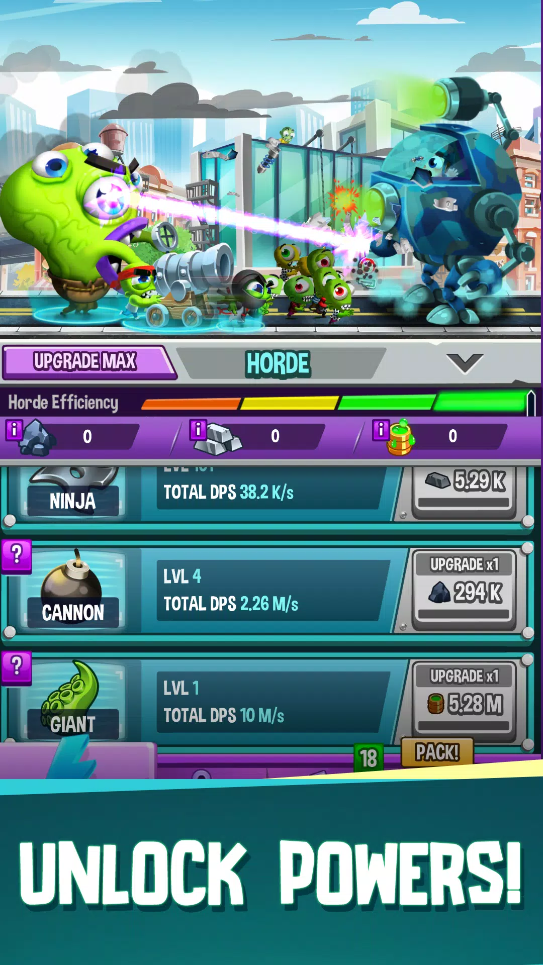 Idle Rush : Zombie Tsunami Ekran Görüntüsü 1