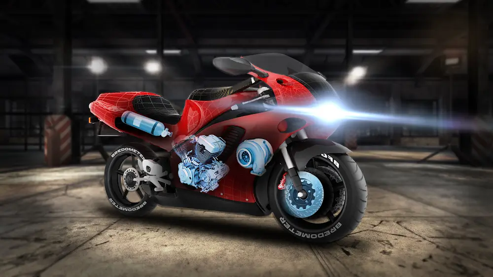 MotorBike: Drag Racing Game 螢幕截圖 1