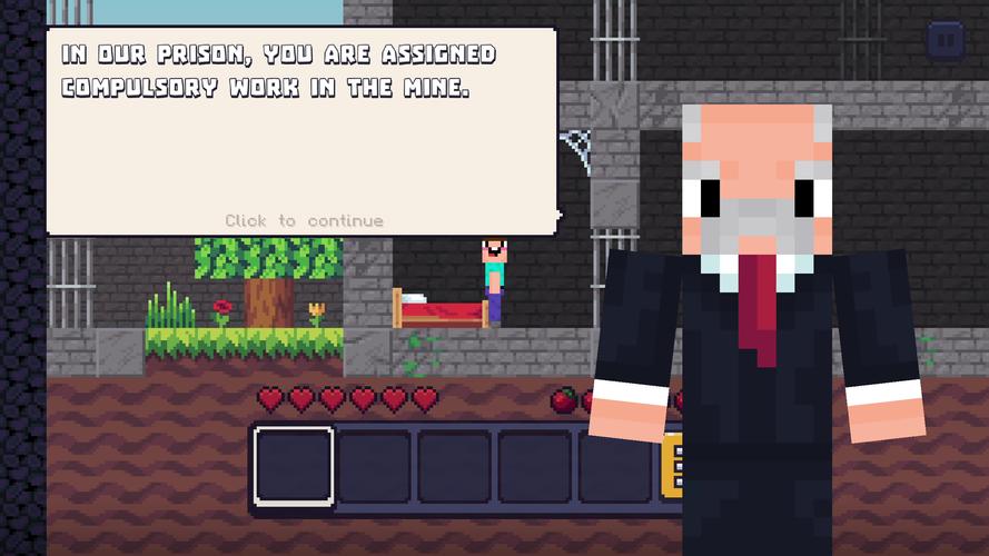 Noob Miner: Escape from prison Ekran Görüntüsü 1
