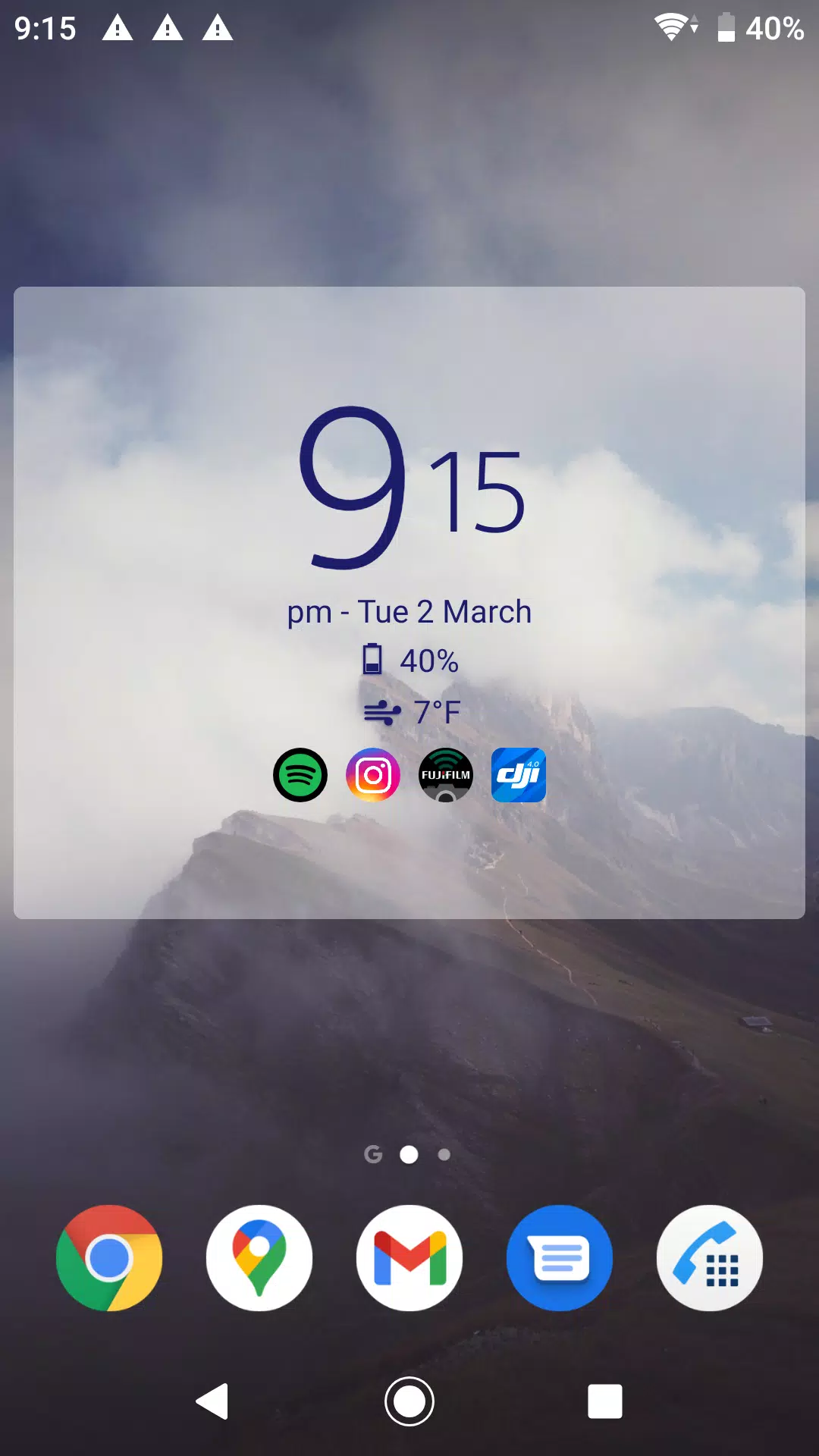 Digital Clock & Weather Widget Zrzut ekranu 1
