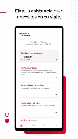 Schermata ASSIST CARD 2