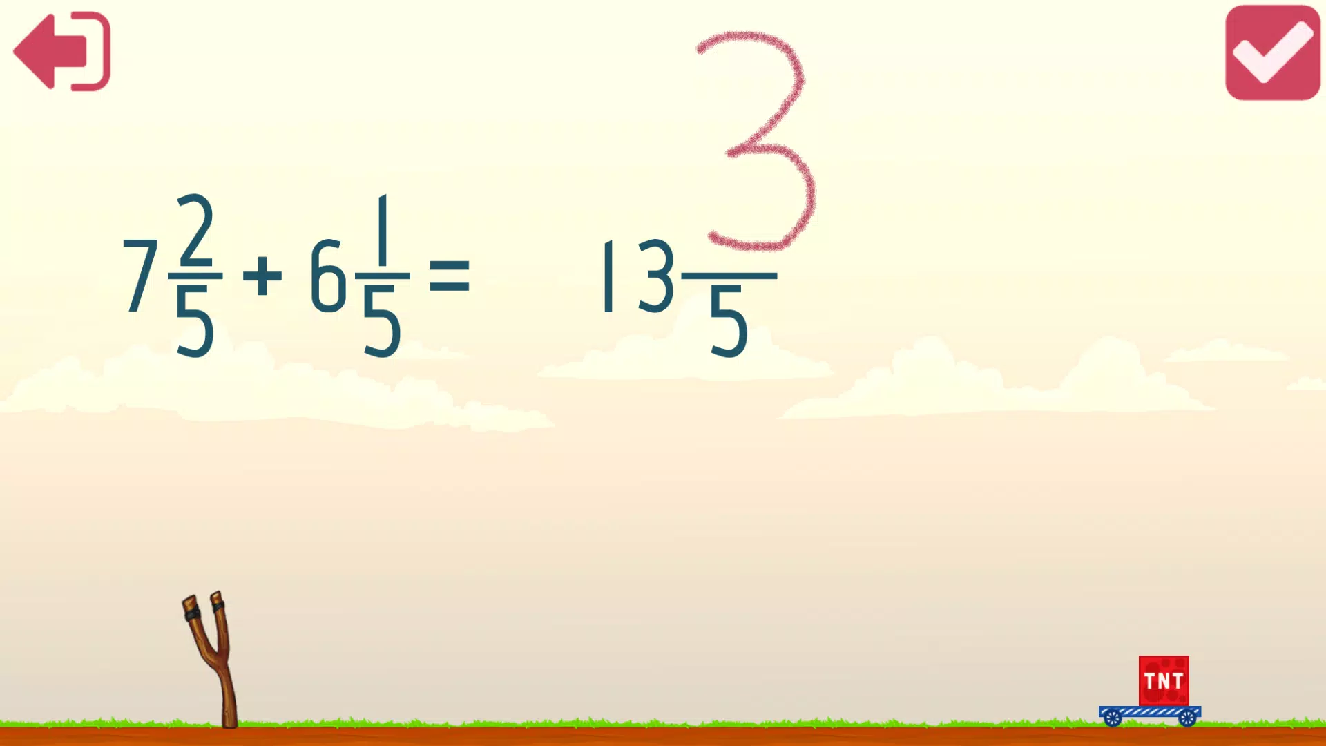 Fractions and mixed numbers スクリーンショット 3