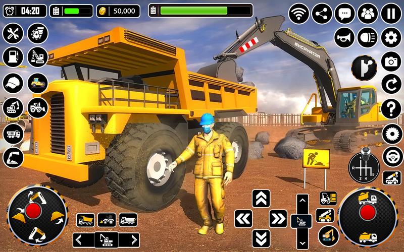 City Heavy Excavator Crane 3D Ảnh chụp màn hình 0