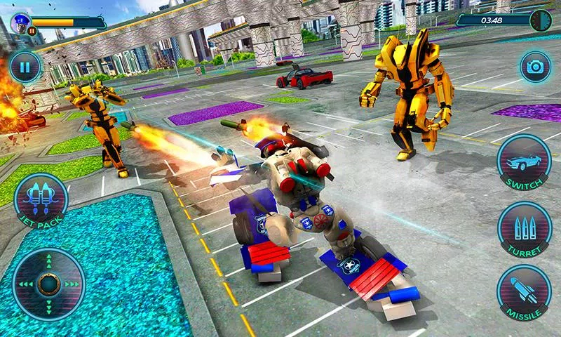 US Police Robot Car Revenge 스크린샷 3