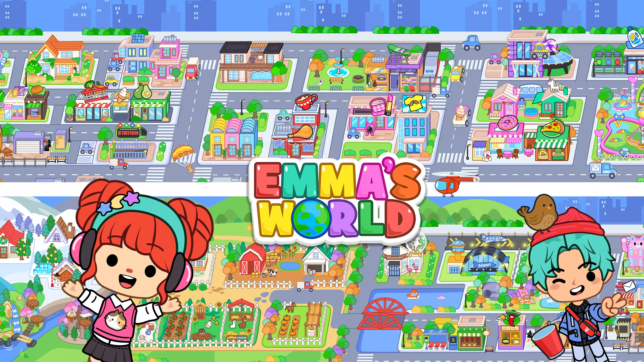 Emma's World - Town & Family Ekran Görüntüsü 1