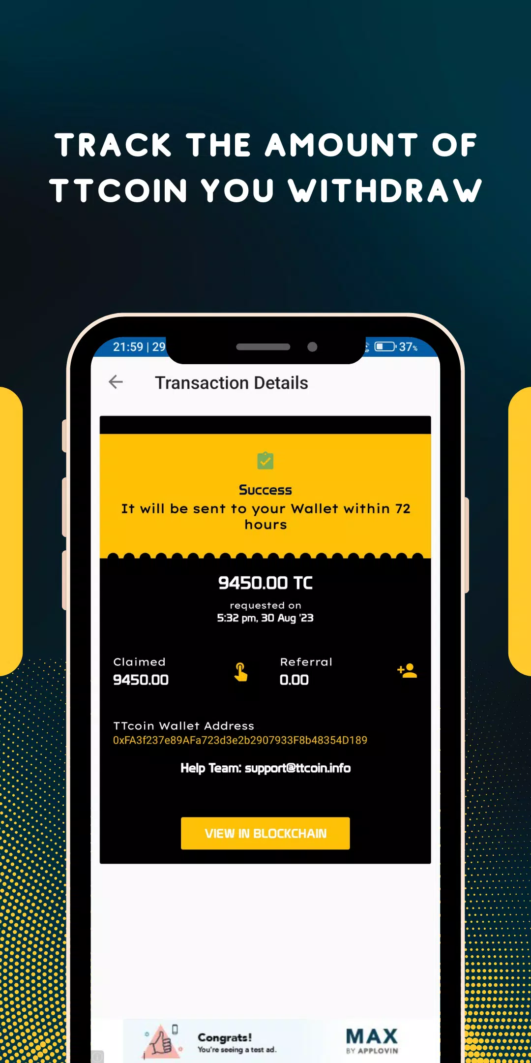 TTcoin Network - OLD Ảnh chụp màn hình 3