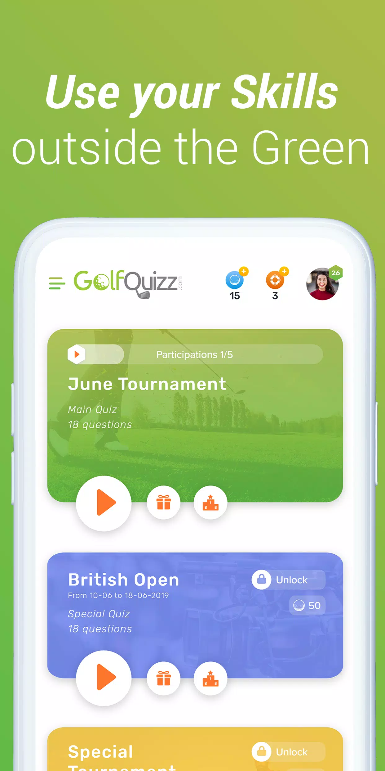 GolfQuizz Captura de tela 3