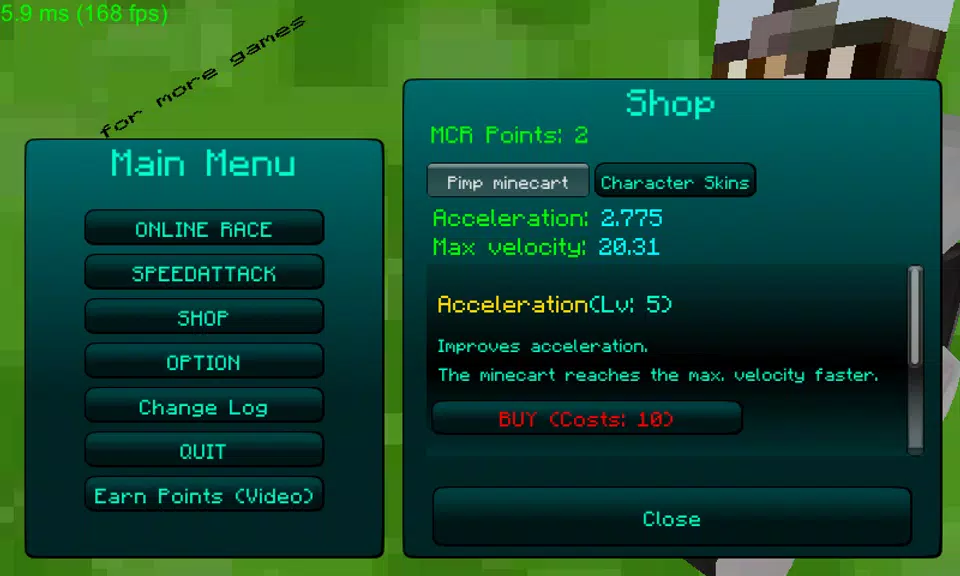 Minecart Race Adventures Zrzut ekranu 2