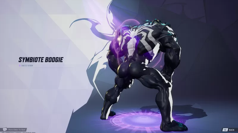 Symbiote Boogie Venom twerk emote as seen in Marvel Rivals. Image captured by IGN.