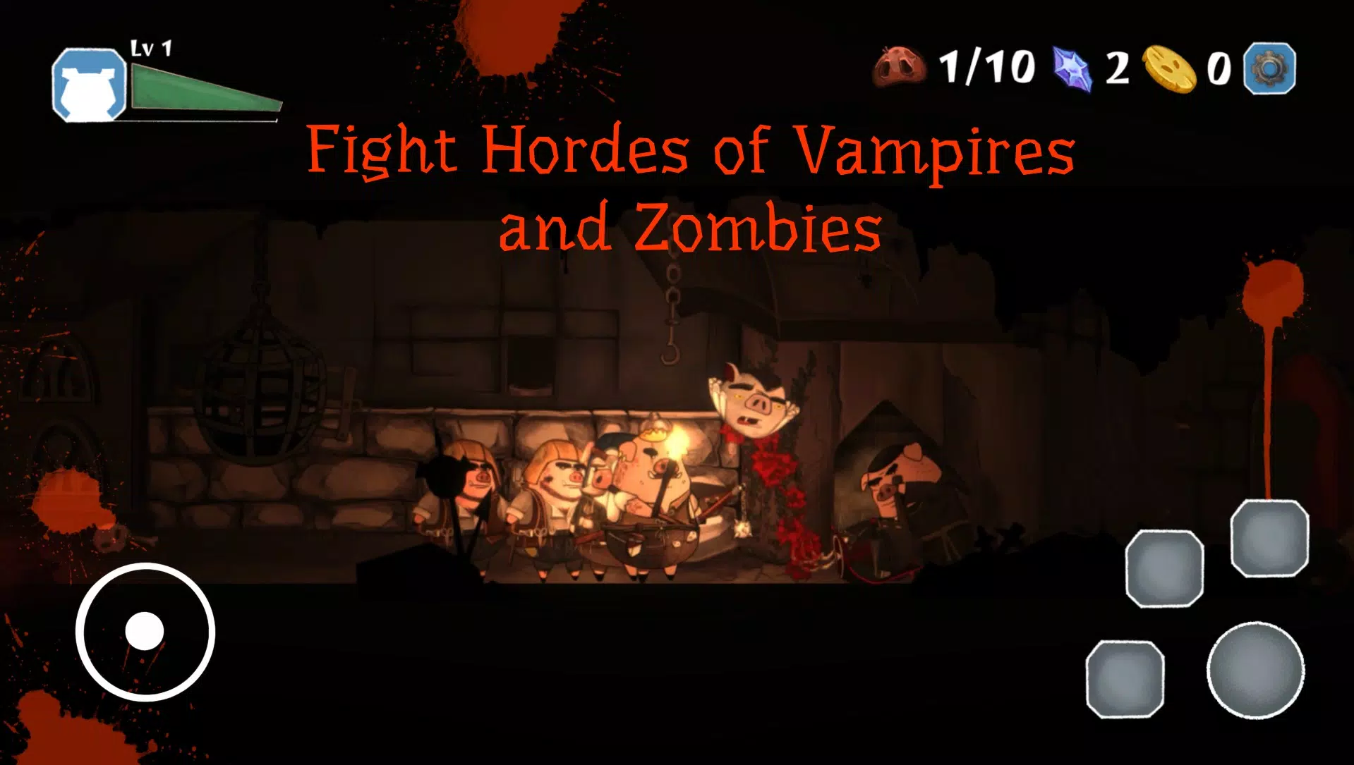 Pigs Wars: Vampire Blood Moon 螢幕截圖 2